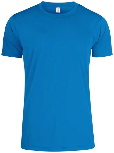 Clique Basic Active-T męski t-shirt 100% poliester – royal blue. Niebieskie t-shirty męskie CLIQUE, m, bez wzorów, z materiału, bez kołnierzyka. Za 87.06 zł.