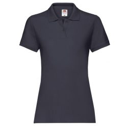 Damska Koszulka Polo Premium. Niebieskie bluzki sportowe damskie Fruit of the Loom, xl, bez kołnierzyka, bez ramiączek. Za 67.99 zł.