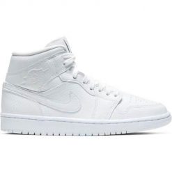 Buty do chodzenia damskie Nike Air Jordan 1 Mid Wmns. Białe obuwie do biegania damskie Nike, Nike Air Jordan. Za 917.00 zł.