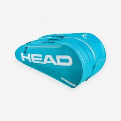 Torba tenisowa Head Tour Boom na 9 rakiet. Niebieskie torebki klasyczne damskie HEAD, bez wzorów, duże, bez dodatków. Za 439.99 zł.