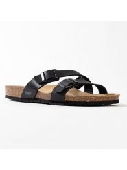 Sunbay Klapki "Bambou" w kolorze czarnym rozmiar: 37. Czarne klapki damskie Sunbay, bez wzorów, z materiału, bez obcasa. Za 114.71 zł.