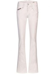 Herrlicher Dżinsy "Pearl" - Bootcut fit - w kolorze kremowym rozmiar: W27/L34. Brązowe jeansy damskie Herrlicher. Za 197.63 zł.