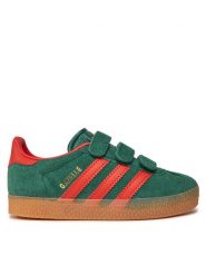 Adidas Sneakersy Gazelle Kids IE8674 Zielony. Zielone buty sportowe chłopięce Adidas, ze skóry, bez zapięcia. Za 189.99 zł.