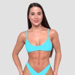 Góra od bikini damska pływanie z ramiączkami HAWAII Lagoon. Niebieskie bikini damskie GYMBEAM, bez wzorów. Za 109.90 zł.