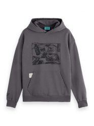 Scotch & Soda Bluza "JOE JONAS X SCOTCH SODA" w kolorze antracytowym rozmiar: M. Czarne bluzy z kapturem męskie Scotch & Soda, m, z bawełny. Za 192.79 zł.