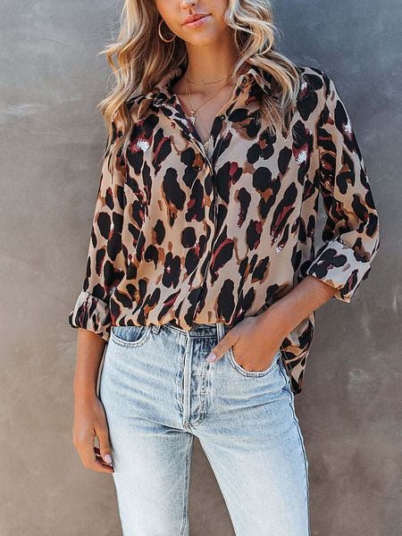 Milan Kiss Bluzka w kolorze jasnobrązowo-czarnym rozmiar: M. Brązowe bluzki damskie Milan Kiss, m, bez wzorów, bez kołnierzyka, bez ramiączek. Za 131.12 zł.