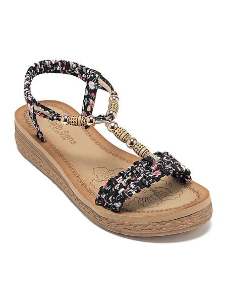 Sixth Sens Sandały ze wzorem rozmiar: 38. Sandały damskie Sixth Sens, bez wzorów, bez obcasa. Za 56.66 zł.