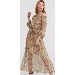Sukienka z motywem zwierzęcym - Wielobarwny. Sukienki damskie Reserved, l, bez wzorów, bez kołnierzyka, bez ramiączek. Za 239.99 zł.