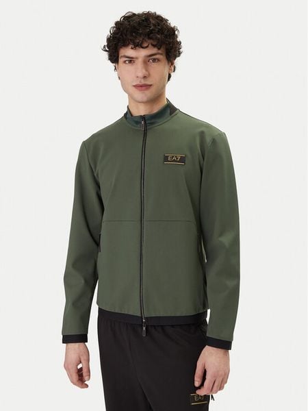 EA7 Emporio Armani Bluza 7M001334 AF16658 U7260 Zielony Regular Fit. Zielone bluzy bez kaptura męskie EA7 Emporio Armani, m, z syntetyku. Za 939.99 zł.
