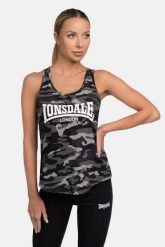 Damski tank top Lonsdale Beaquoy. Szare topy sportowe damskie Lonsdale, xl, bez wzorów, z bawełny, bez ramiączek. Za 150.50 zł.