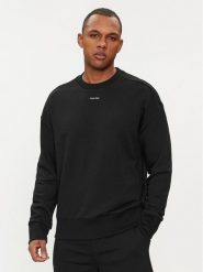 Calvin Klein Bluza Nano Logo K10K112870 Czarny Regular Fit. Czarne bluzy bez kaptura męskie CALVIN KLEIN, m, z bawełny. Za 429.99 zł.