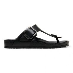 Birkenstock Gizeh Big Buckle EVA Black Japonki damskie. Czarne klapki damskie Birkenstock, bez wzorów, bez obcasa. Za 239.99 zł.