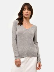 Just Cashmere Kaszmirowy sweter "Joan" w kolorze szarym rozmiar: XL. Szare swetry klasyczne damskie Just Cashmere, xl, z kaszmiru, bez kołnierzyka. Za 326.99 zł.