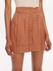 TWINSET Szorty materiałowe 241TT2241 Pomarańczowy Loose Fit. Brązowe szorty damskie Twinset, bez wzorów, z materiału. Za 1,439.00 zł.
