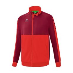 Kurtka robocza Erima Six Wings czerwona junior. Czerwone kurtki damskie Erima, bez wzorów, z materiału, sportowe, bez kaptura. Za 270.99 zł.