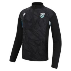 Bluza 1/4 zip Cardiff Blues Training Player Top Player 2022/23. Czarne spodnie dresowe damskie Macron, bez wzorów, z dresówki. Za 278.50 zł.