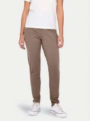 ONLY Spodnie materiałowe Poptrash 15115847 Brązowy Regular Fit. Brązowe spodnie materiałowe damskie Only, bez wzorów, z materiału. Za 189.99 zł.