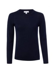 Brookshire Sweter z dzianiny merino Kobiety Wełna niebieski, S. Niebieskie swetry klasyczne damskie brookshire, s, z dzianiny, bez kołnierzyka. Za 249.95 zł.