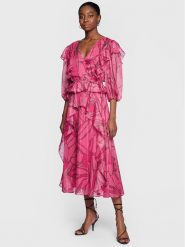 Ted Baker Sukienka koktajlowa Victoir 266152 Różowy Regular Fit. Czerwone sukienki damskie Ted Baker, bez wzorów, z syntetyku, wizytowe, bez kołnierzyka, bez ramiączek. Za 1,119.00 zł.