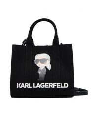 KARL LAGERFELD Torebka A3W50109 Czarny. Czarne torebki klasyczne damskie Karl Lagerfeld, bez wzorów, z materiału, bez dodatków. Za 259.99 zł.