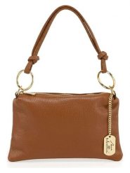 Anna Morellini Skórzana torebka "Erenza" w kolorze jasnobrązowym - 25,5 x 16 x 2 cm rozmiar: onesize. Brązowe torebki klasyczne damskie Anna Morellini, bez wzorów, z materiału, bez dodatków. Za 173.99 zł.