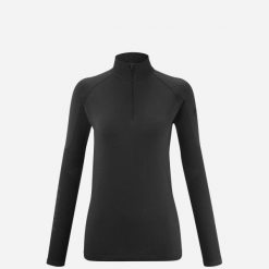 Koszulka termoaktywna damska MILLET Drynamic Soft Ls 1/2 Zip W. Czarne bielizna termoaktywna damska Millet, s, bez wzorów, z dzianiny. Za 279.00 zł.