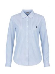 U.S. Polo Assn. Koszula - Slim fit - w kolorze błękitnym rozmiar: XL. Niebieskie koszule damskie U.S. Polo Assn., s, bez wzorów, z bawełny, bez kołnierzyka, bez ramiączek. Za 135.49 zł.