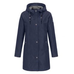 Wodoodporna kurtka jeździecka ELT Emilia. Niebieskie kurtki damskie ELT, xs, bez wzorów, z bawełny, bez kaptura. Za 314.90 zł.