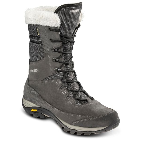 Buty zimowe damskie Meindl Fontanella Lady II GTX z membraną Gore-Tex. Szare obuwie trekkingowe damskie MEINDL, na zimę. Za 1,104.15 zł.