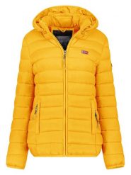 Geographical Norway Kurtka pikowana "Atikolor" w kolorze musztardowym rozmiar: XL. Żółte kurtki damskie Geographical Norway, xl, bez wzorów, bez kaptura. Za 153.71 zł.