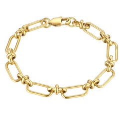 True Rebels Bransoletka ze Stali Nierdzewnej w zlotym Bransoletki 1 ct Męskie. Żółte biżuteria dla mężczyzn True Rebels, pozłacane. Za 159.99 zł.