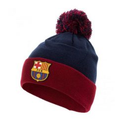 Czapka FC Barcelona beanie - oficjalna licencjonowana. Niebieskie czapki męskie FC Barcelona, bez wzorów, sportowe. Za 89.00 zł.