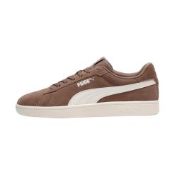 Buty na co dziń Męskie Puma Smash Sportowe Skórzane Zamsz. Białe buty sportowe na co dzień męskie Puma, ze skóry, bez zapięcia. Za 279.00 zł.