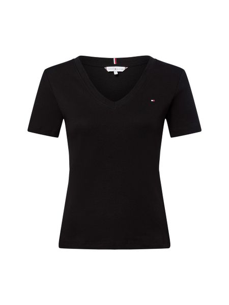 Tommy Hilfiger Koszulka Kobiety Bawełna czarny, M. Czarne t-shirty damskie Tommy Hilfiger, m, bez wzorów, z bawełny, bez kołnierzyka. Za 179.95 zł.