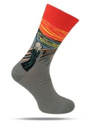 Tematyczne Skarpetki Bawełniane - Krzyk, Obraz, Sztuka. Skarpetki męskie His Story, bez wzorów, z bawełny. Za 34.99 zł.