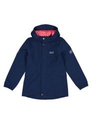 Jack Wolfskin Kurtka przeciwdeszczowa "Rock Town" w kolorze granatowym rozmiar: 176. Niebieskie kurtki outdoor męskie Jack Wolfskin, bez wzorów, bez kaptura. Za 175.67 zł.