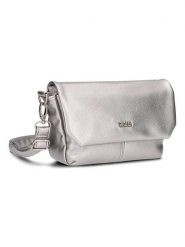 Zwei Torebka w kolorze srebrnym - 15 x 9 cm rozmiar: onesize. Szare torebki klasyczne damskie Zwei, bez wzorów, z materiału, bez dodatków. Za 167.67 zł.