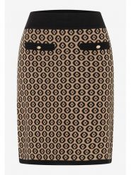 More & More Spódnica w kolorze jasnobrązowo-czarnym rozmiar: 40. Brązowe spódniczki damskie MORE & MORE, s, bez wzorów, z wiskozy, klasyczne, z podwyższonym stanem, midi. Za 109.26 zł.