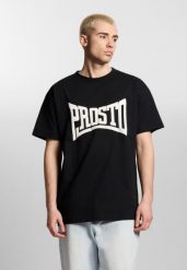Koszulka sportowa męska Prosto Ever z krótkim rękawem. Czarne t-shirty sportowe męskie Prosto., m, z bawełny, bez ramiączek. Za 144.99 zł.