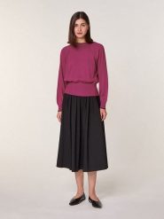 Rodier Wełniany sweter w kolorze jagodowym rozmiar: XL. Różowe swetry klasyczne damskie Rodier, xl, z wełny, bez kołnierzyka. Za 260.99 zł.