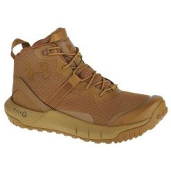 Męskie Buty Micro G Valsetz Mid. Brązowe buty trekkingowe męskie Under Armour, bez zapięcia, trekkingowe. Za 700.99 zł.