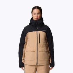 Kurtka narciarska damska Columbia Highland Summit III Insulated. Brązowe kurtki damskie Columbia, bez wzorów, bez kaptura, narciarskie. Za 999.99 zł.