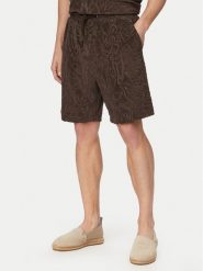 JOOP! Jeans Szorty materiałowe Wailoa 30102000 Brązowy ciemny Regular Fit. Brązowe szorty męskie Joop! Jeans, z bawełny, bez kołnierzyka. Za 419.99 zł.