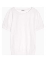 Orsay Koszulka w kolorze białym rozmiar: S. Białe bluzki damskie ORSAY, s, bez wzorów, bez kołnierzyka, bez ramiączek. Za 19.54 zł.