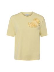 Marie Lund Koszulka Kobiety Bawełna (100%) żółty, S. Żółte t-shirty damskie Marie Lund, s, z aplikacjami, z bawełny, bez kołnierzyka. Za 89.95 zł.