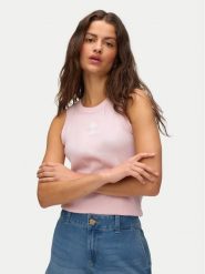 Vero Moda Top Nira 10341982 Różowy jasny Slim Fit. Czerwone topy damskie Vero Moda, xl, bez wzorów, z bawełny, bez ramiączek. Za 89.99 zł.