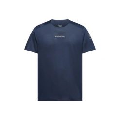 Koszulka La Sportiva Pure. Niebieskie t-shirty sportowe męskie La Sportiva, l, z materiału, bez ramiączek, do biegania. Za 258.00 zł.