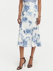 Guess Spódnica midi W6GD69 W2092 Kolorowy Regular Fit. Spódniczki damskie Guess, xs, z aplikacjami, ze lnu, midi. Za 614.99 zł.