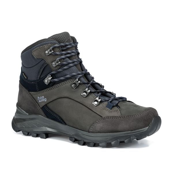 Buty trekkingowe Hanwag Banks GTX. Czarne buty trekkingowe męskie Hanwag, na zimę, z materiału, za kostkę, bez zapięcia. Za 1,153.00 zł.
