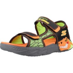Sandały SKECHERS CREATURE-SPLASH Czarny. Czarne sandały damskie Skechers, z syntetyku, bez zapięcia. Za 173.20 zł.